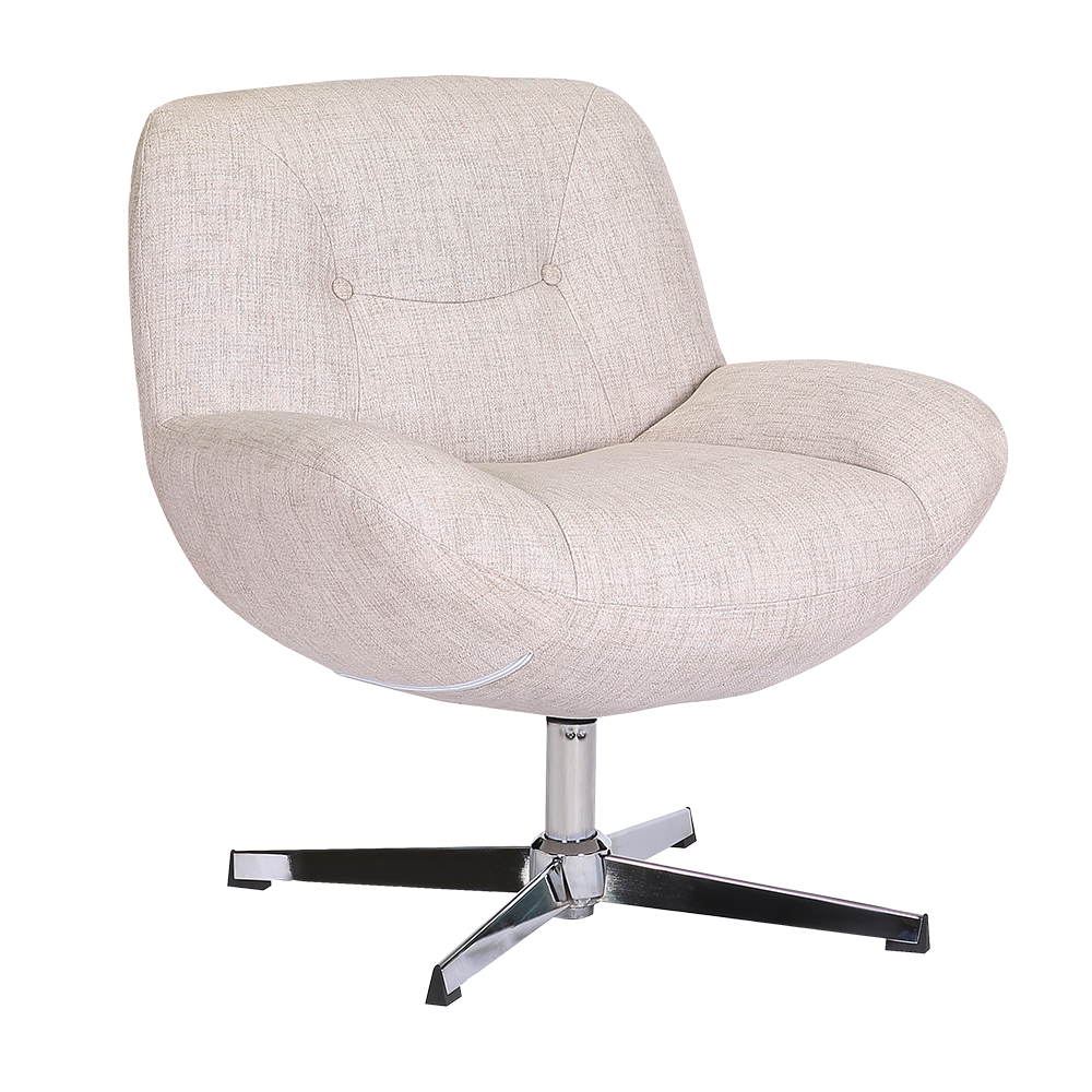 FR21017 Cozy leisure chair with electroplating base